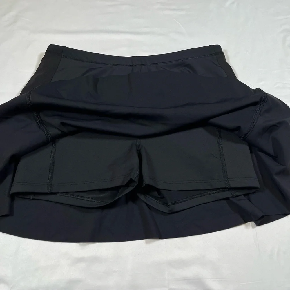 Athleta Match Point‎ Skort Womens Medium Black Tennis Golf XS